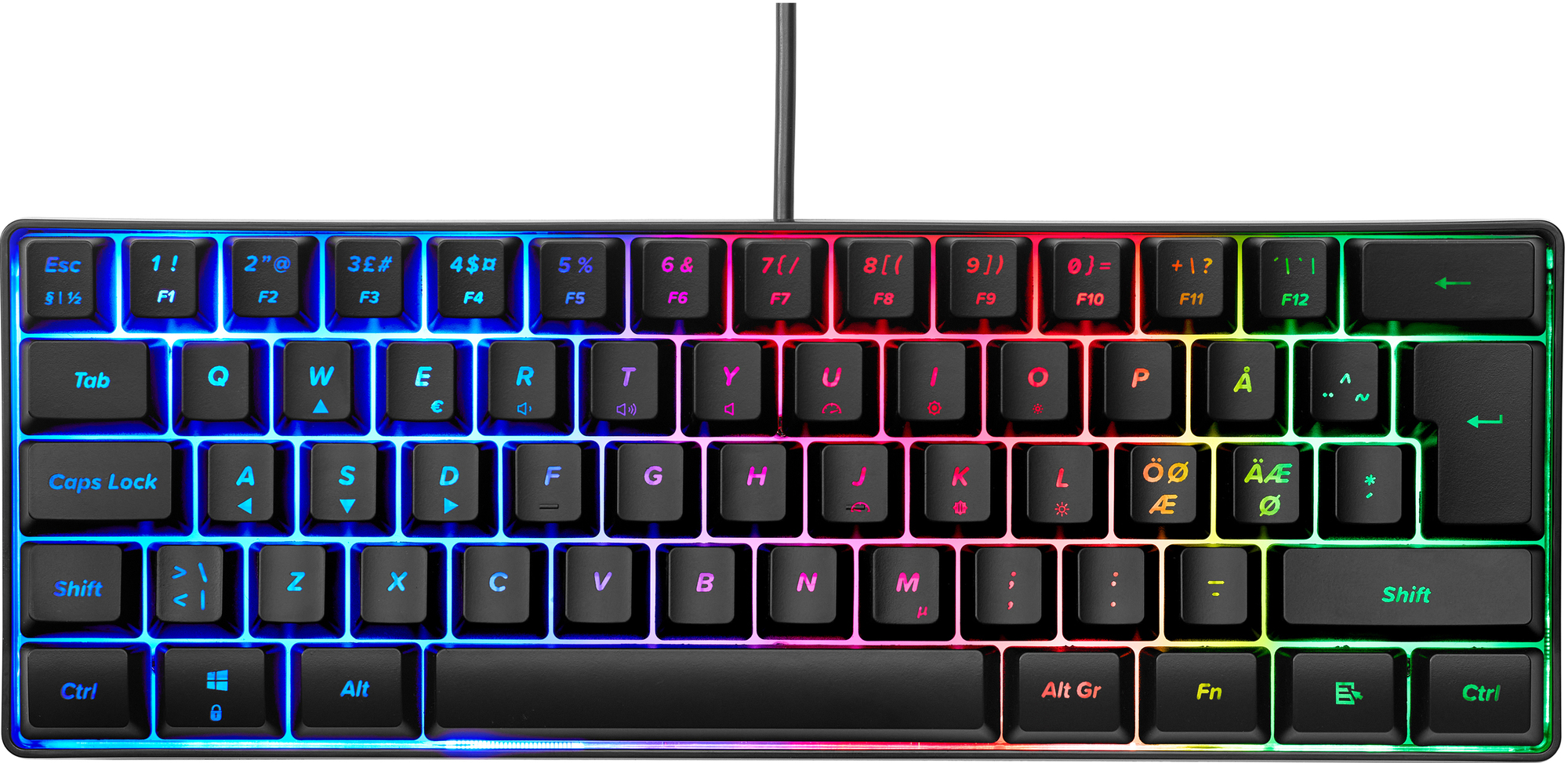 Black mini gaming keyboard
