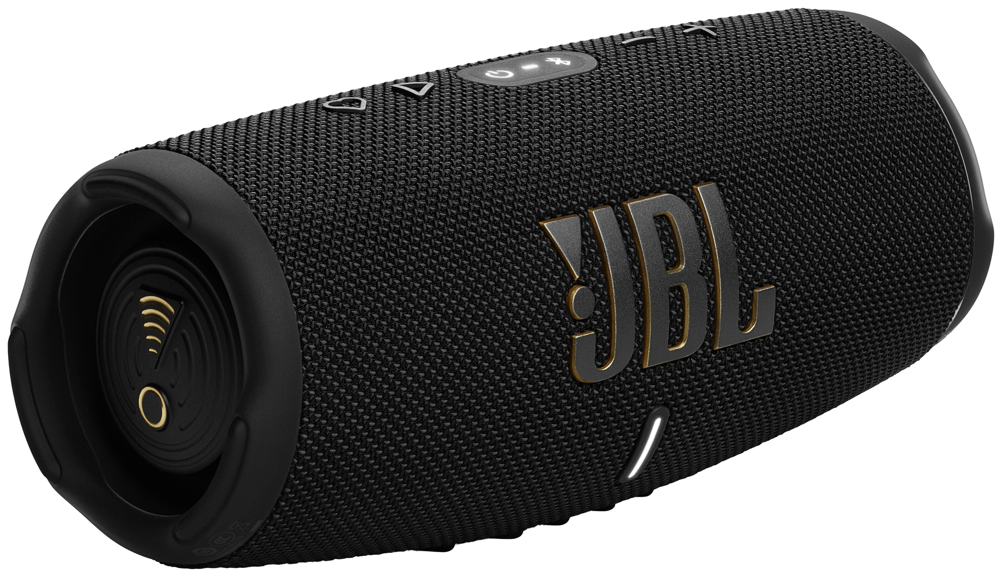 Black portable wireless speaker