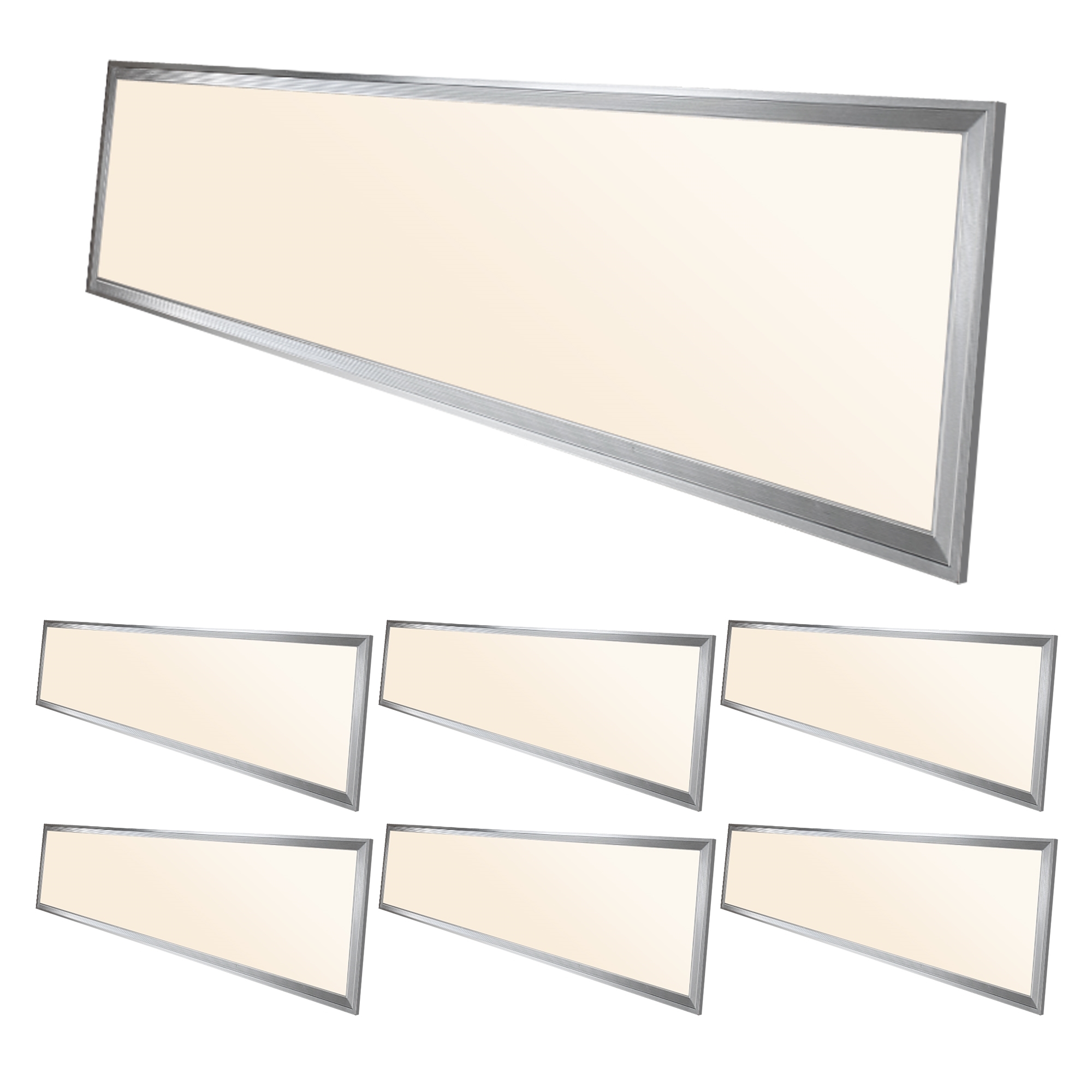 ECD Germany LED panel 42W - 120 x 30 cm - 7-Pack - Ultraslim tynd - SMD ...
