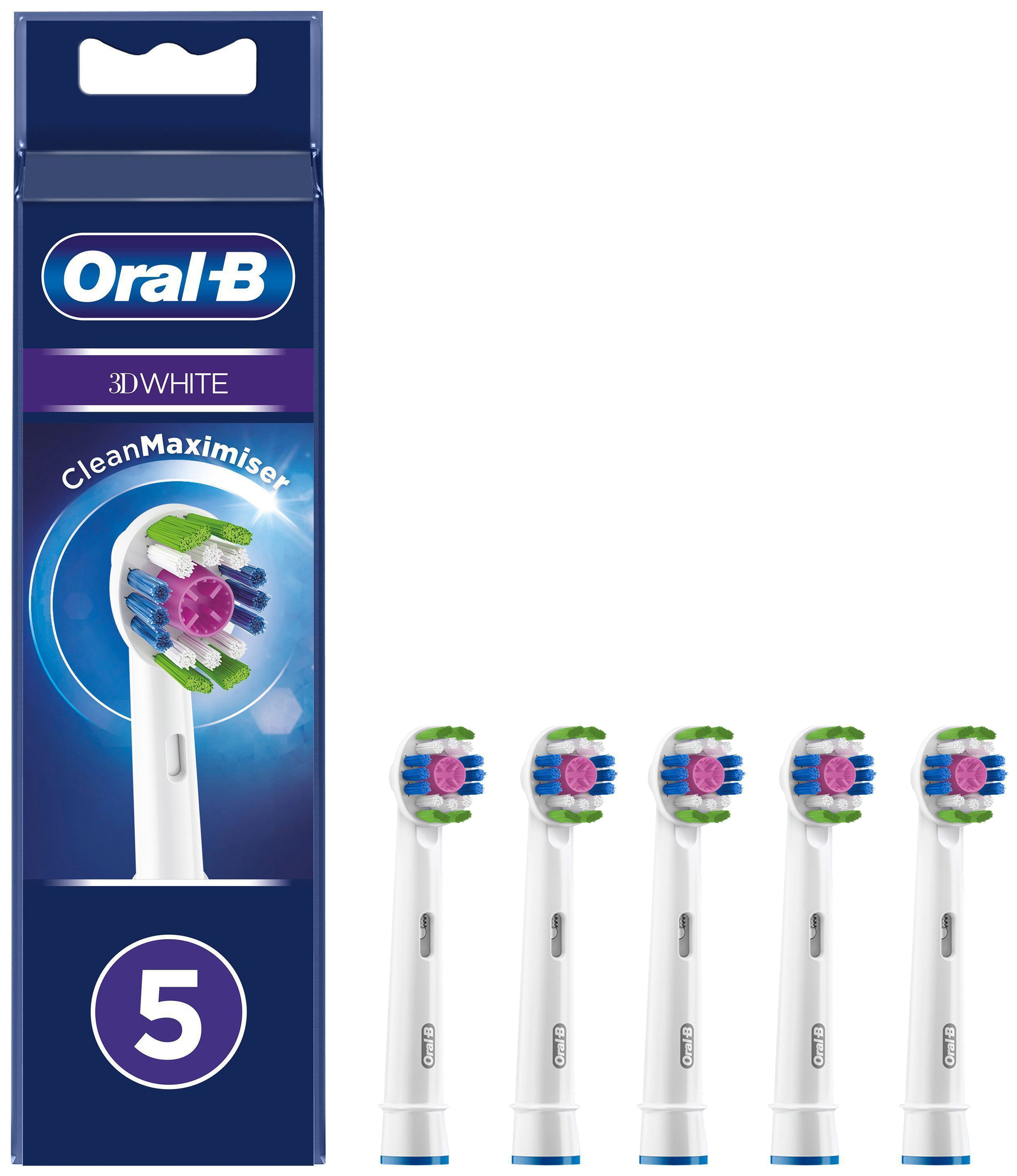 Oral-B 3D White tandborsthuvuden 325000 (5-pack) - Elgiganten - Elgiganten