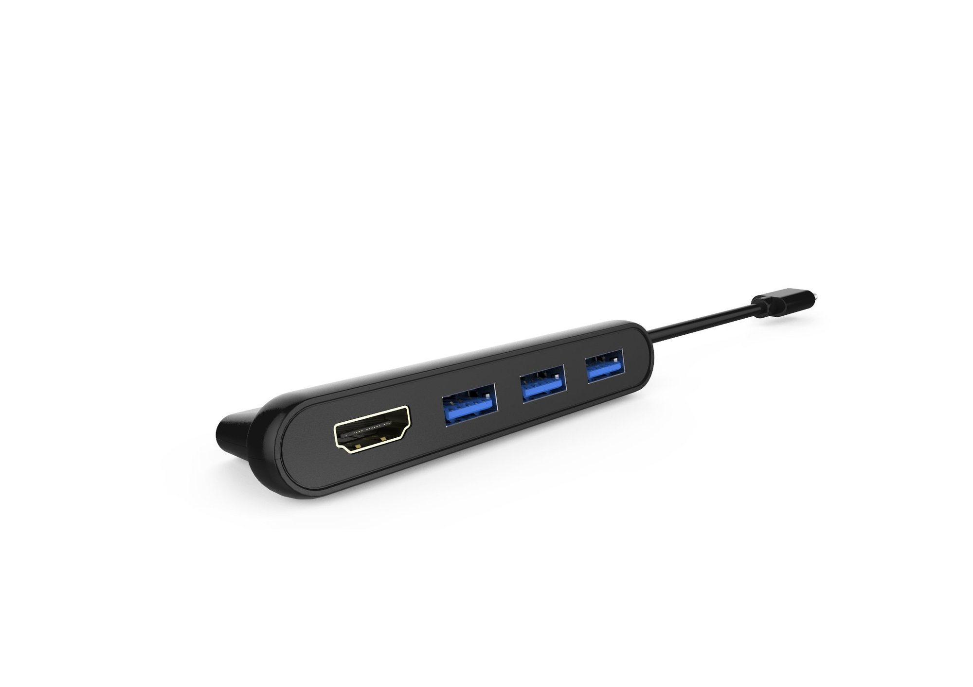 NÖRDIC Dockning station 1 till 4 USB C till 1xHDMI 4K 30Hz och 3xUSB A ...