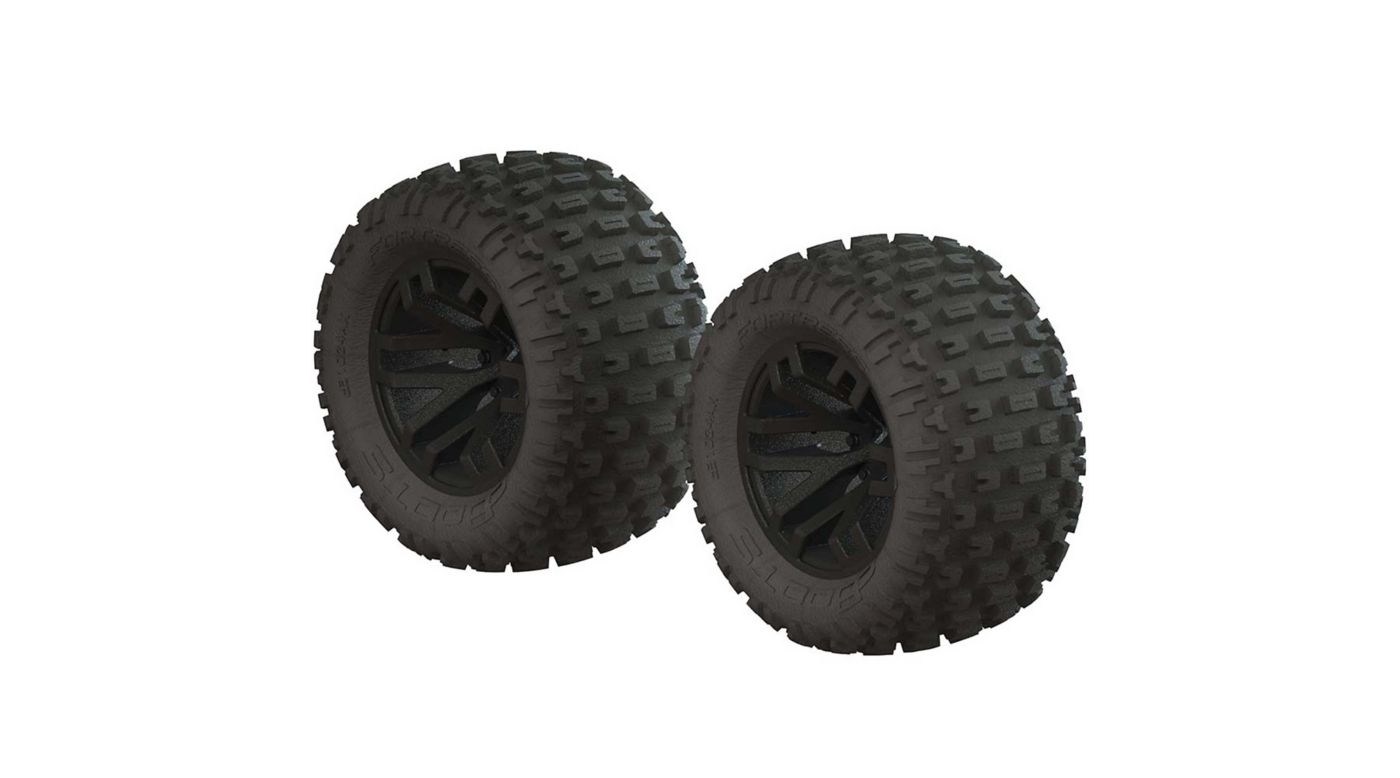 ARRMA Dboots Fortress MT 1/10 Reifen Auf Felge (1 Paar) #ARA550086