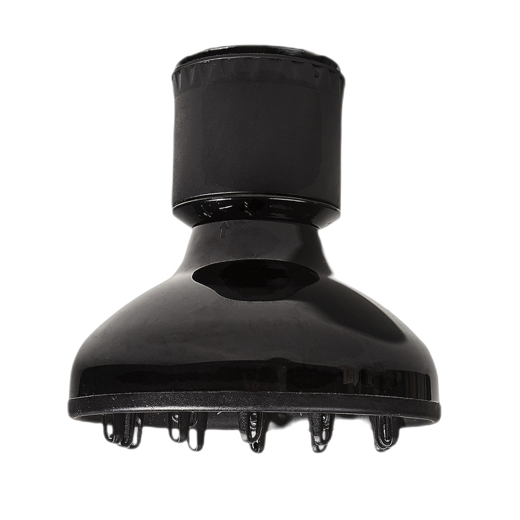 INF Silikon hårføner diffuser for bølget naturlig tykt hår Sort ...