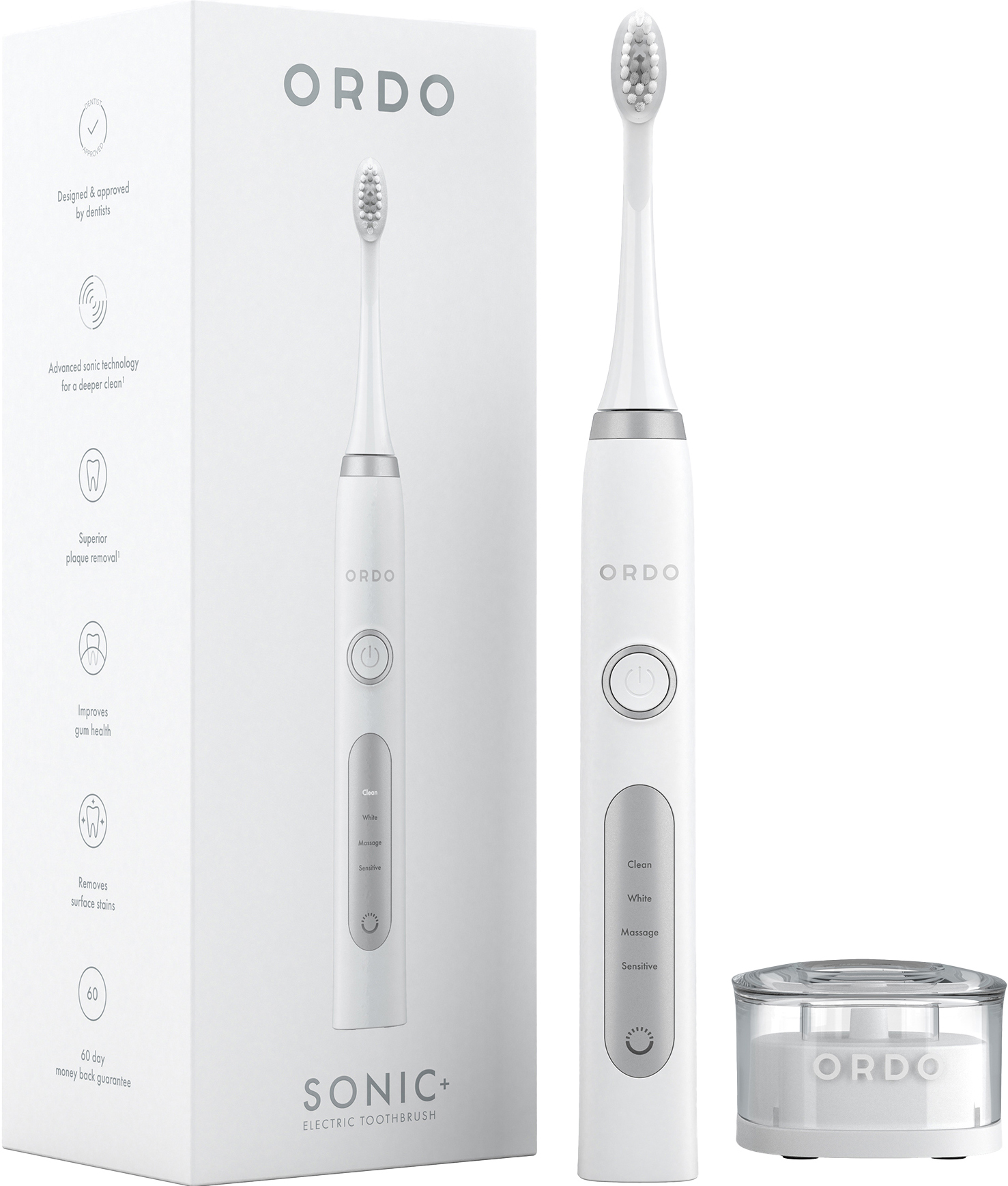 Ordo Sonic+ sähköhammasharja 32372 (valkoinen) - Gigantti verkkokauppa