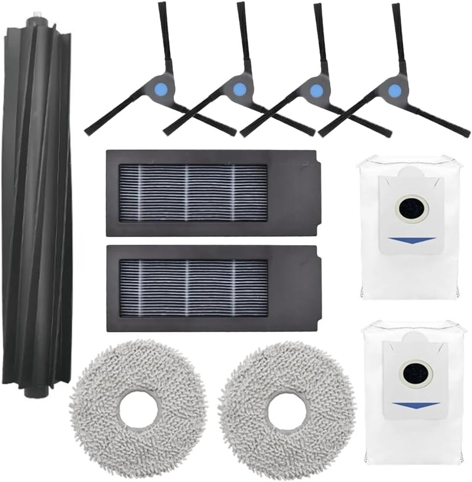 CHAIN PEAK 3er Pack Rollenbürsten Für ECOVACS DEEBOT X2 Roboterstaubsauger