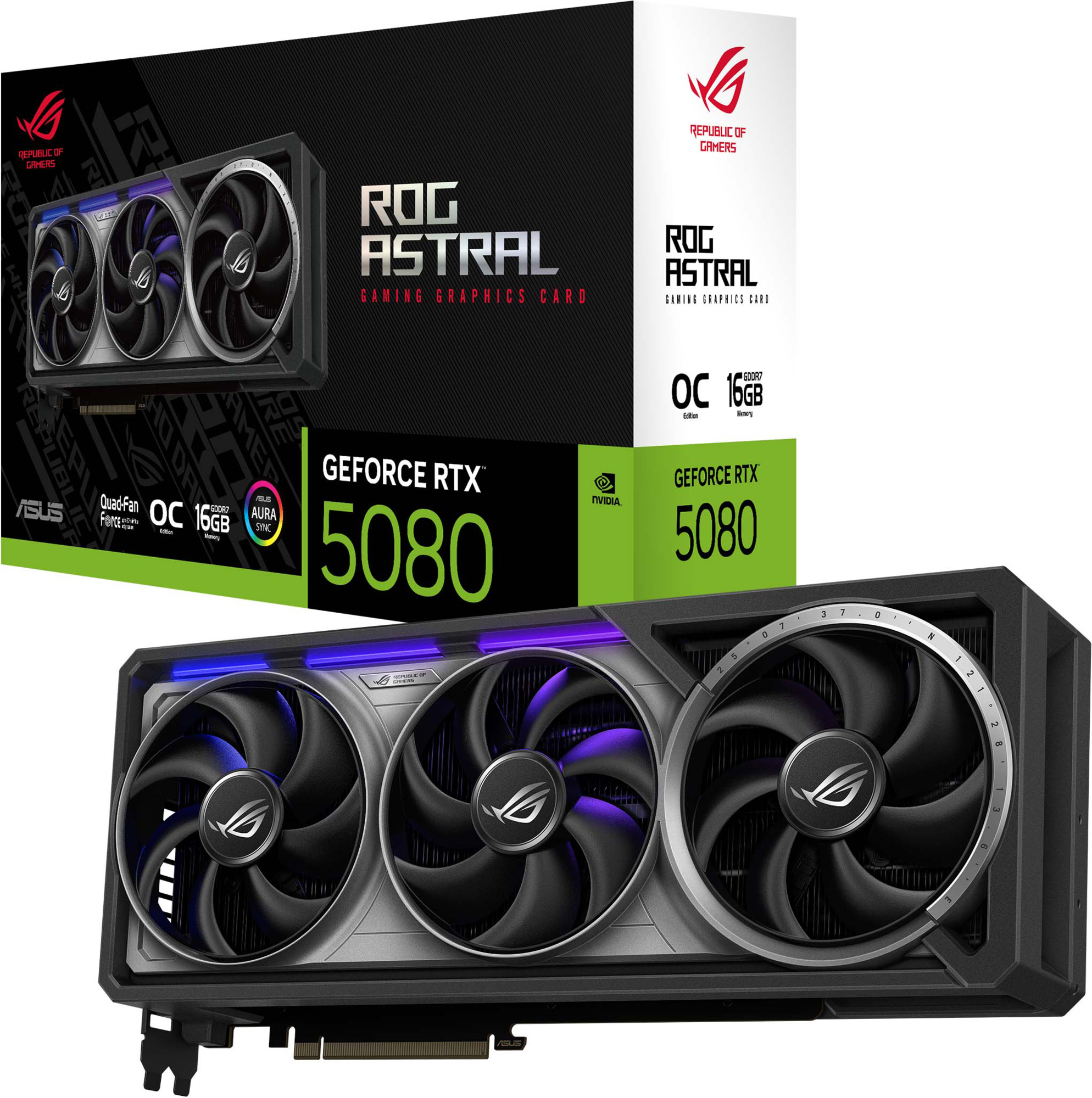ASUS GeForce RTX 5080 ROG ASTRAL Gaming 16GB OC grafikkort Elgiganten