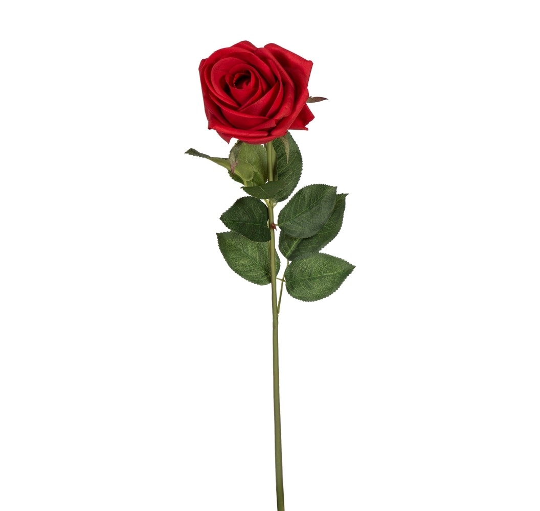 Konstgjord blomma ROSE, H75cm, röd - Elgiganten - Elgiganten