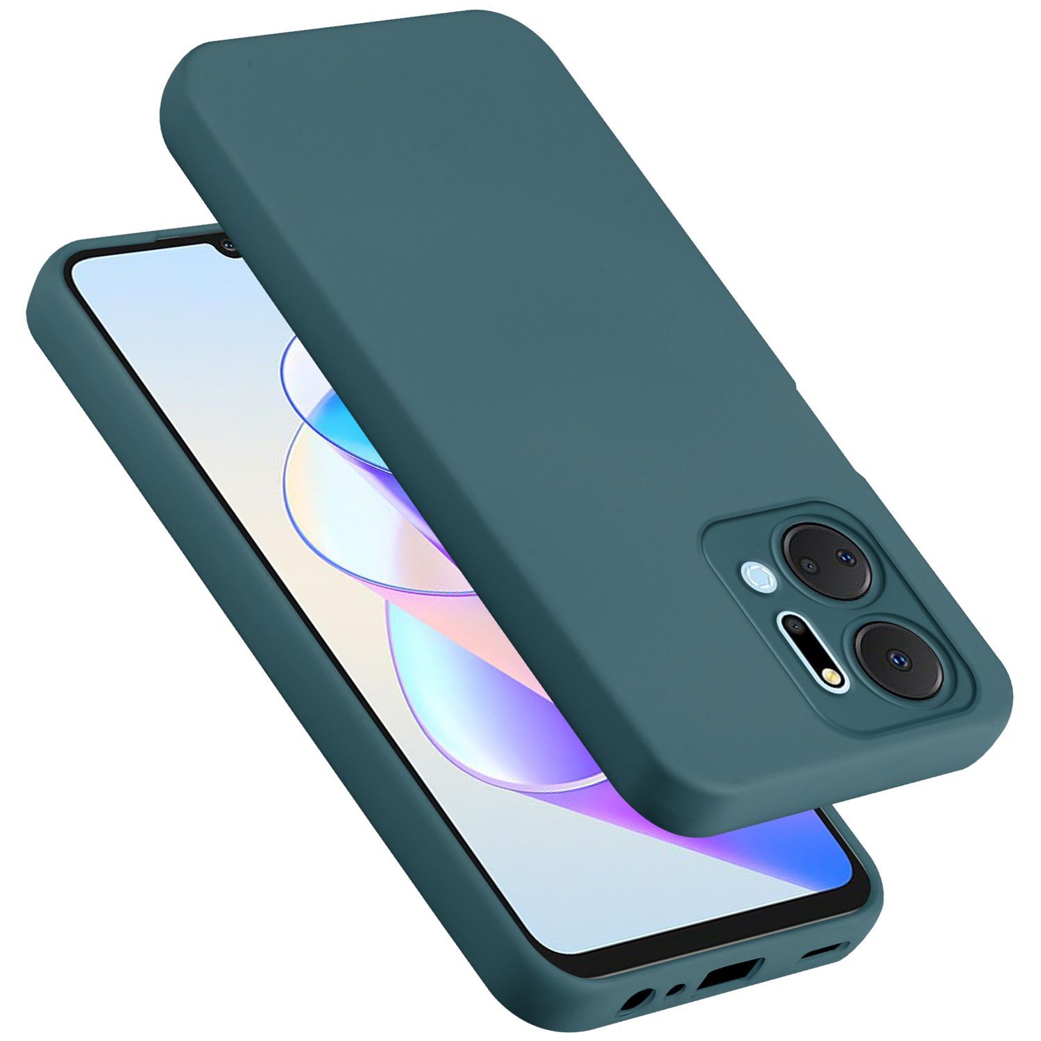 HAOYE Cover Per Honor X7a – Custodia Rigida Antiurto Trasparente Con Effetto Sfumato (Parigi) - 4