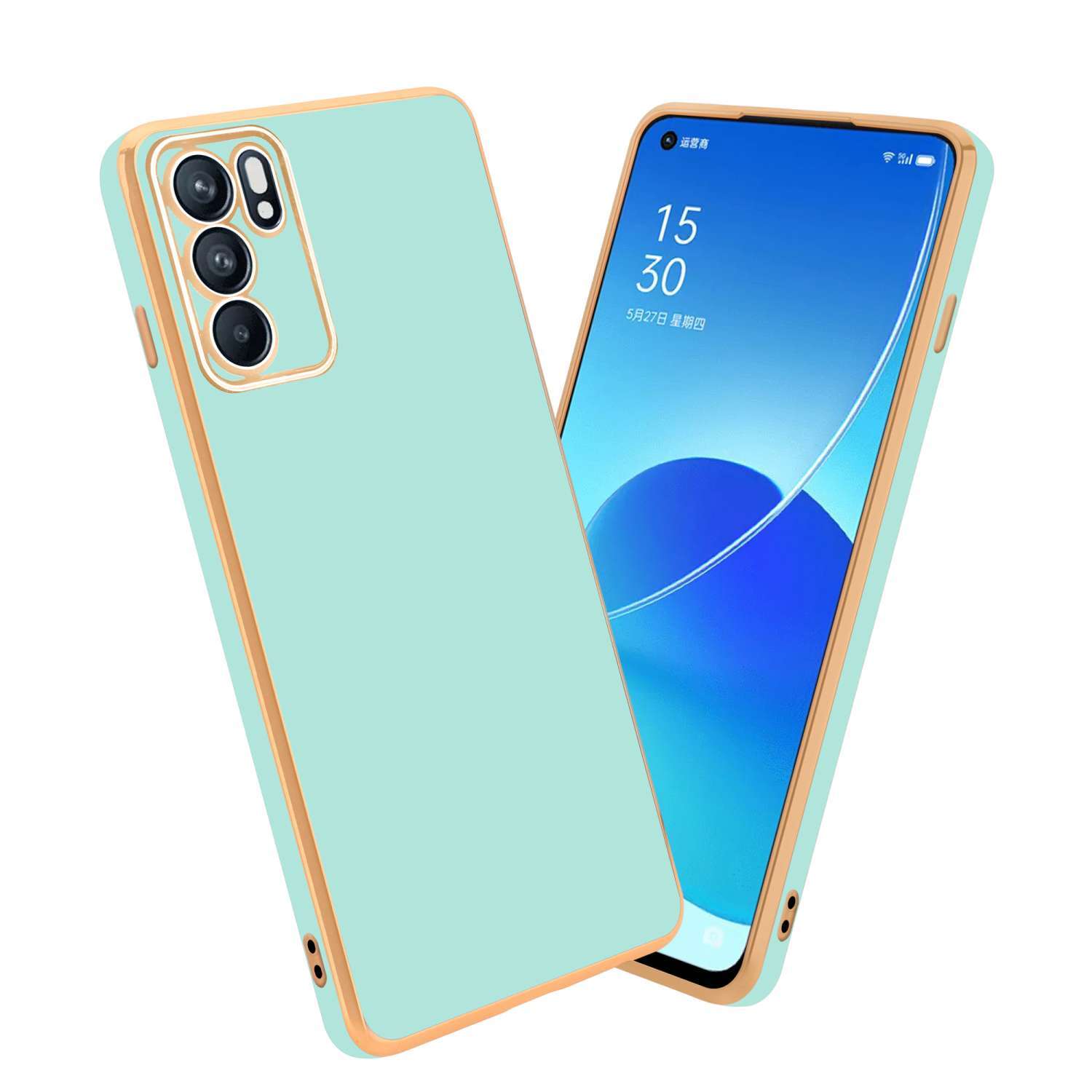 Coque Oppo Reno6 Pro 5G (Reno 6 Pro 5G) ave 2 Verre Trempé, étui