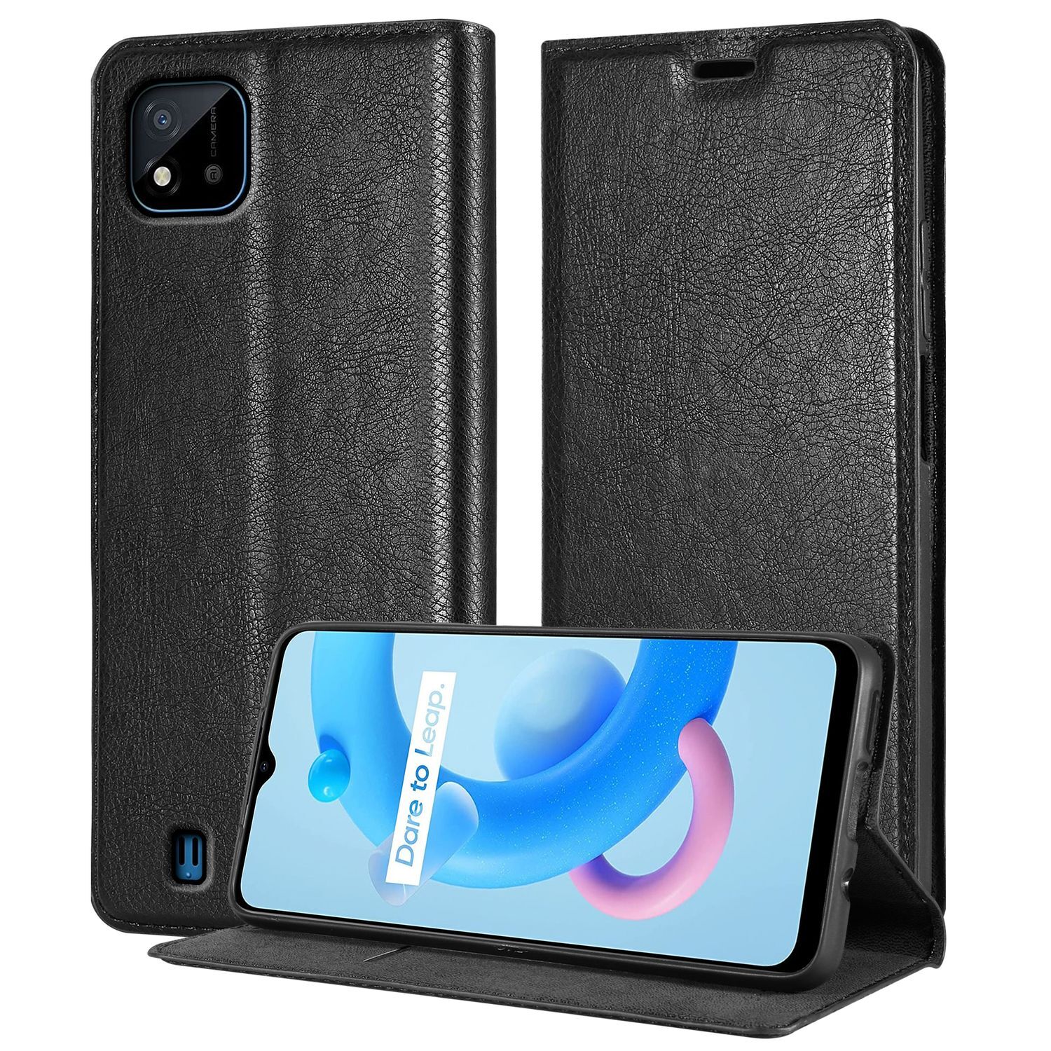 DQG per Oppo Realme C11 2021 Custodia, Nero Ultrasottile Silicone