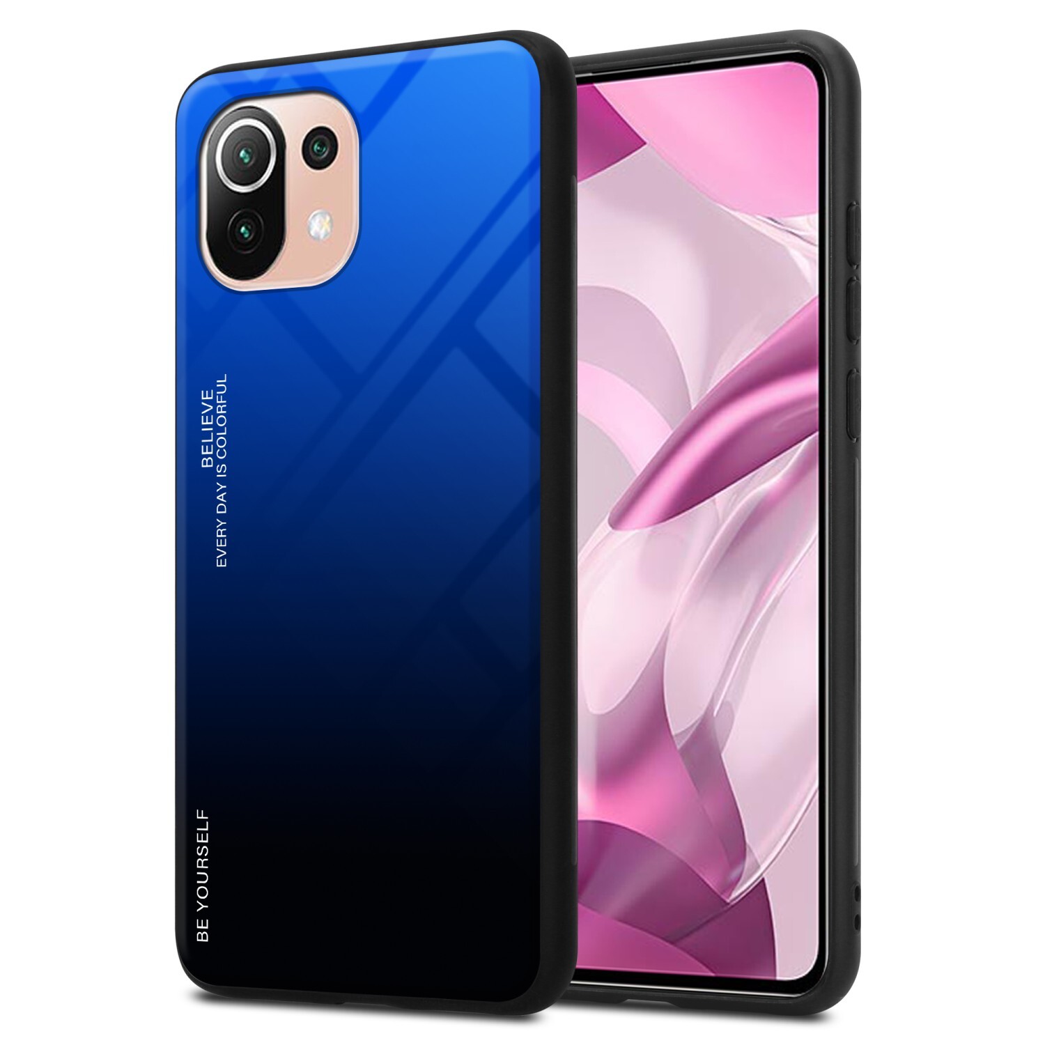 Custodia ALAMO Armor Per Xiaomi Mi 11 Lite (4G/5G/NE) – Antiurto Con Anello E Supporto Magnetico Rosso
