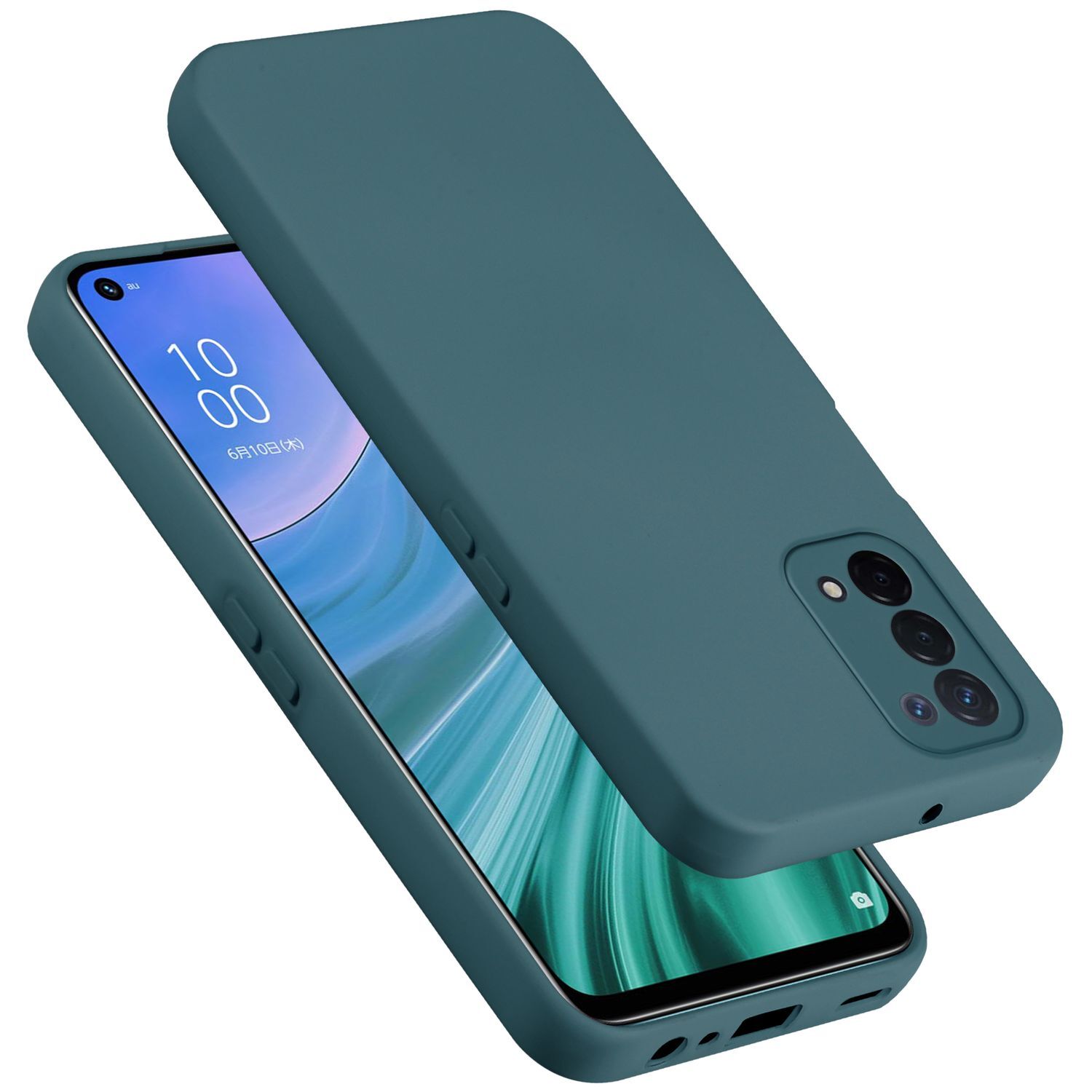 Custodia Sportiva La Corona Per OPPO A54 5G E A74 5G – Cover In TPU Con Stampa Calcio, Leggera, Bianca