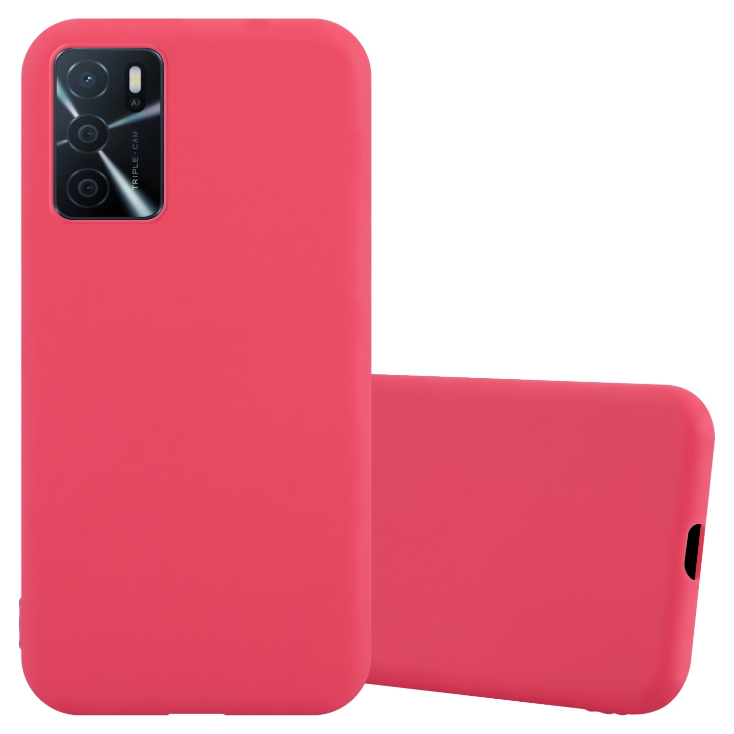 WILLIS Custodia per Oppo A16 /Oppo A16s /Oppo A54s, Cover Protettiva in Silicone TPU Colore Sfumato Trasparente, Custodia per Telefono Antiurto e