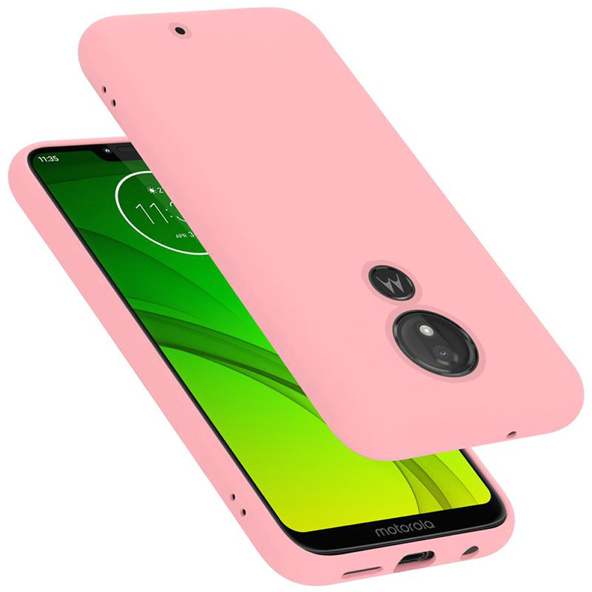 Custodia Con Clip In Pelle Per Motorola Moto G7 Power – Fondina Da Cintura TMAN