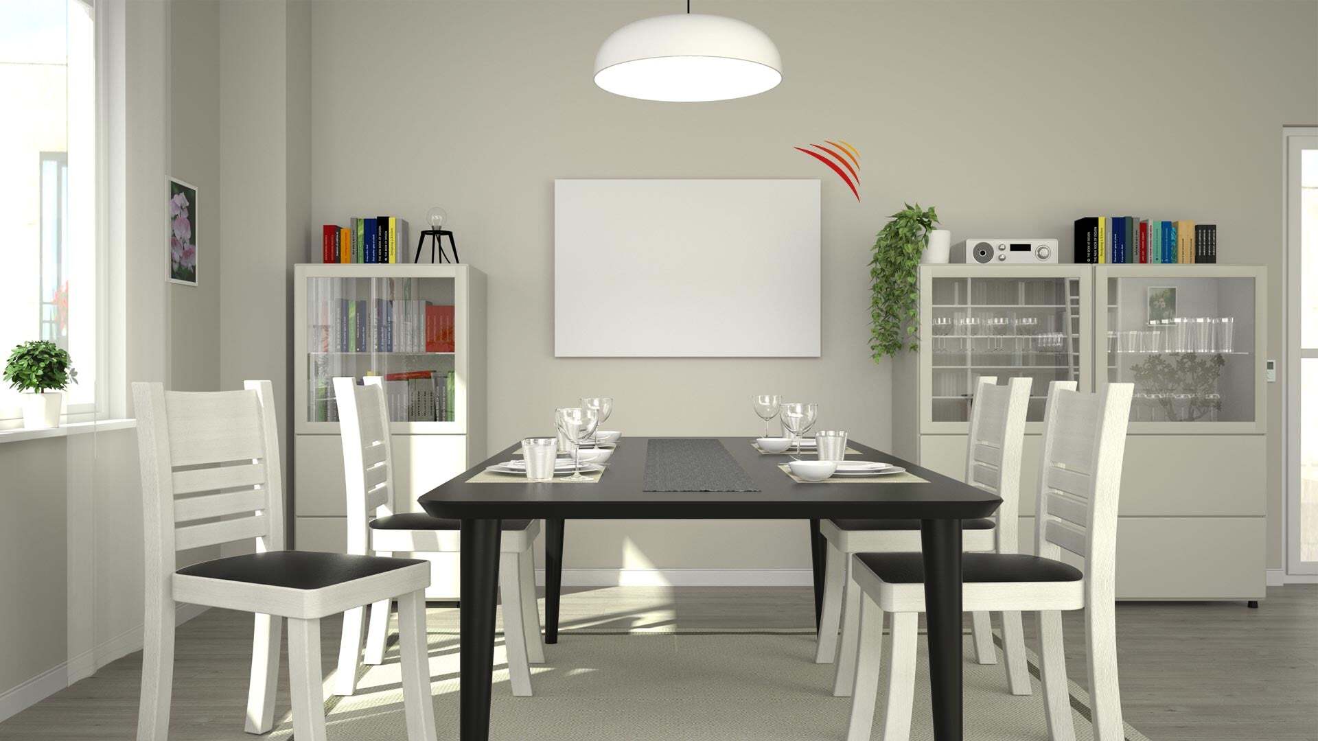 DIGEL HEAT Infraröd värmare Classic Vit 820 Watt - Elgiganten - Elgiganten