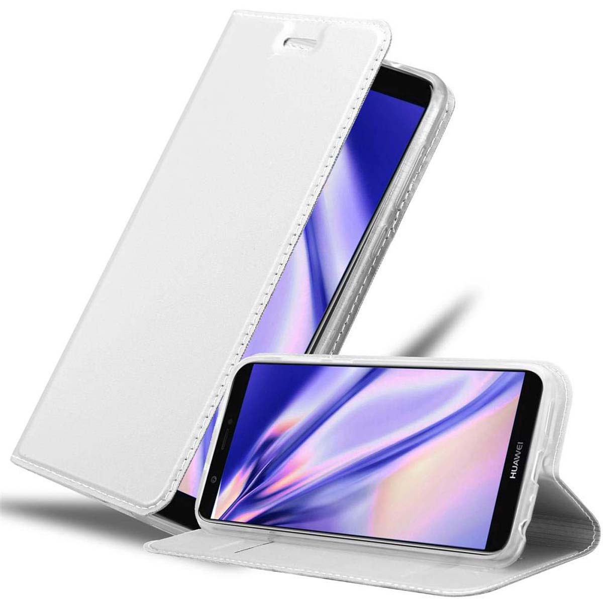 Cadorabo Custodia Frost Rossa Per Huawei P Smart 2018 / Enjoy 7S – Cover Sottile In TPU Antiurto