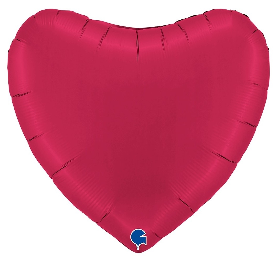 Hjärta Satin Heliumballong 18