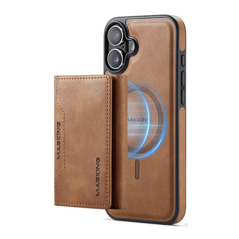 Dg ming magking k2 2in1 kotelo iphone 16 ruskea gigantti verkkokauppa