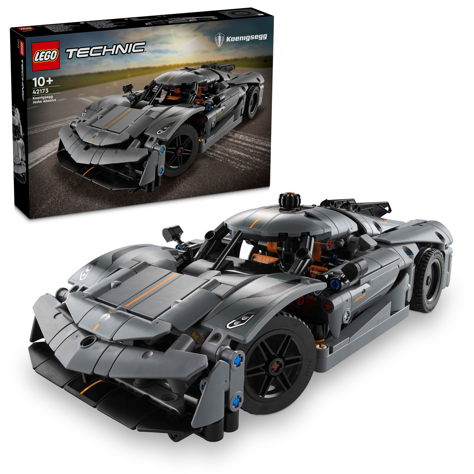 LEGO Technic Koenigsegg Jesko Absolut-hyperbil – grå 42173 | Elgiganten ...