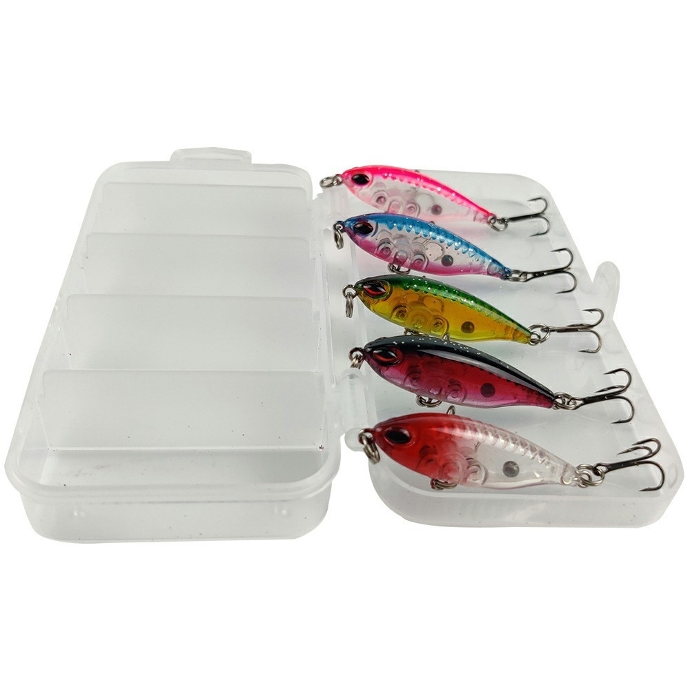 5 st Fiskedrag Sötvatten Havsfiske Flytande Minnow hårt bete med ...