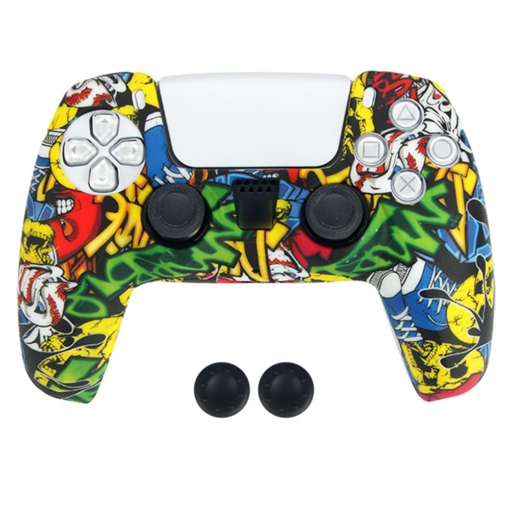 DATA FROG För Sony Playstation 5 Silikonskydd Spelkontrollskydd med 2 ...