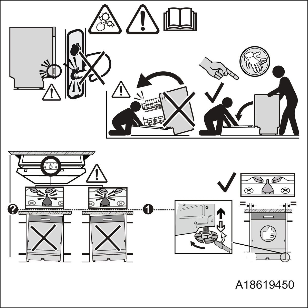Anti tilting instructions